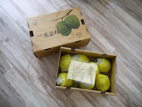 眼鏡伯鳳梨釋迦宅配香港包裝禮盒內裝約7-9顆